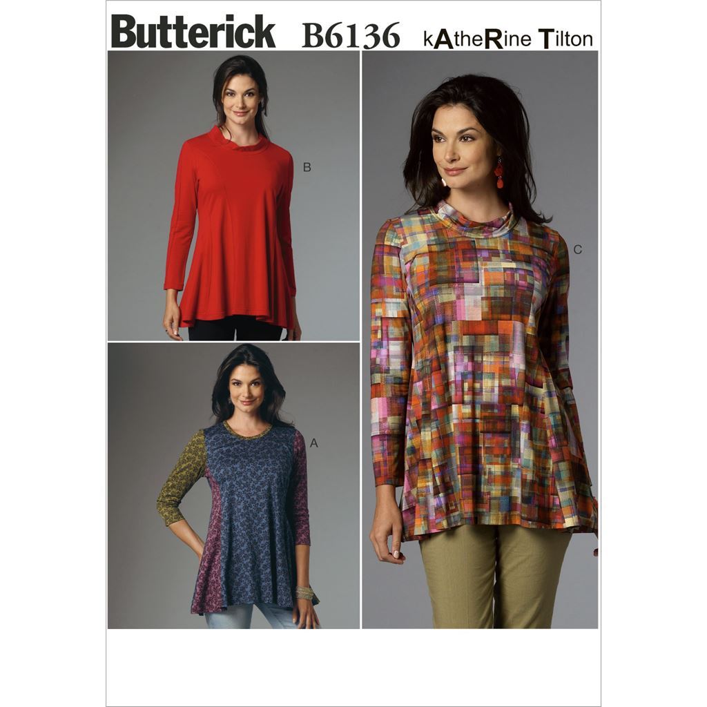 Butterick Pattern B6136 Misses Tunic 6136 Image 1 From Patternsandplains.com