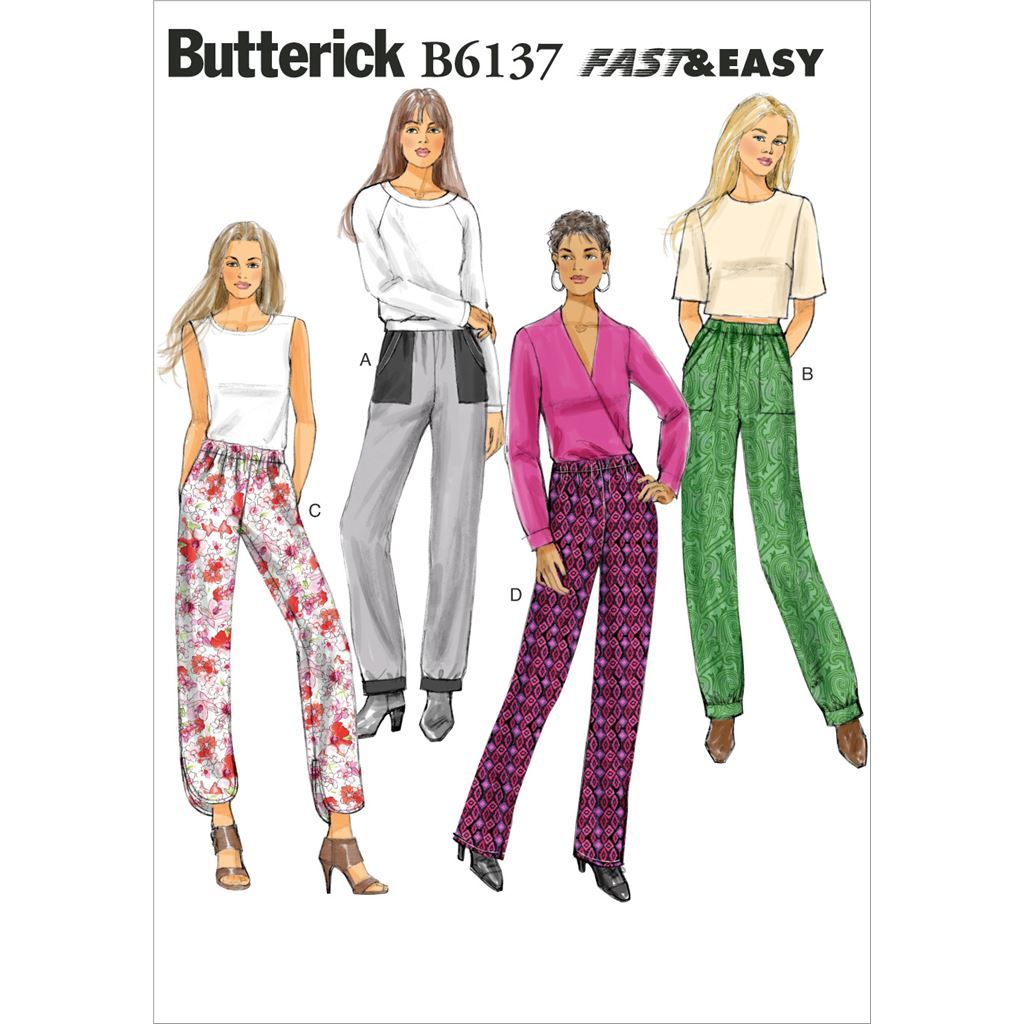 Butterick Pattern B6137 Misses Pants 6137 Image 1 From Patternsandplains.com