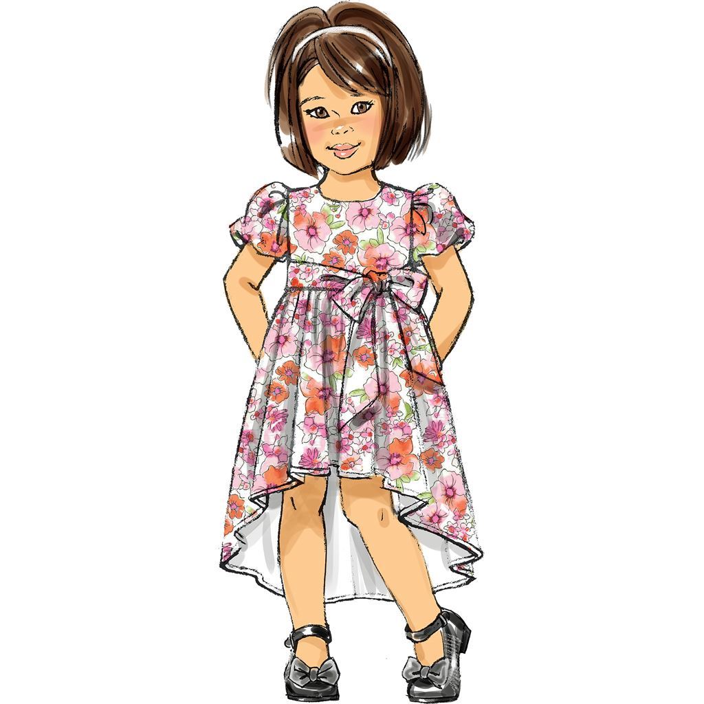 Butterick Pattern B6161 Childrens Girls Dress 6161 Image 5 From Patternsandplains.com