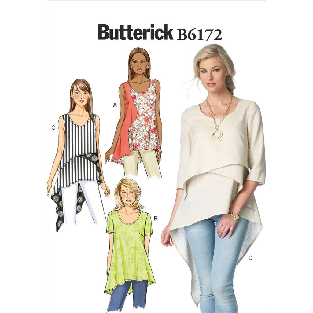 Butterick Pattern B6172 Misses Top and Tunic 6172 Image 1 From Patternsandplains.com