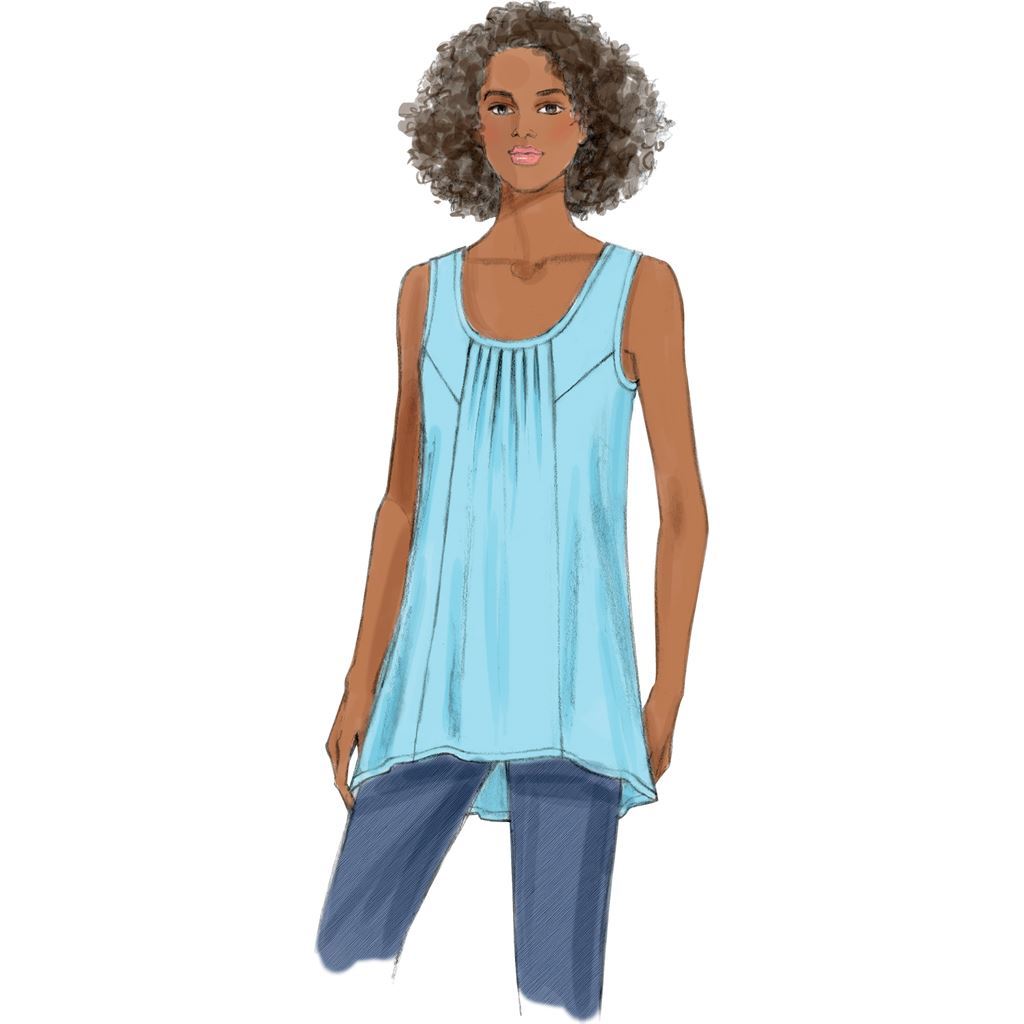 Butterick Pattern B6173 Misses Tunic and Top 6173 Image 4 From Patternsandplains.com