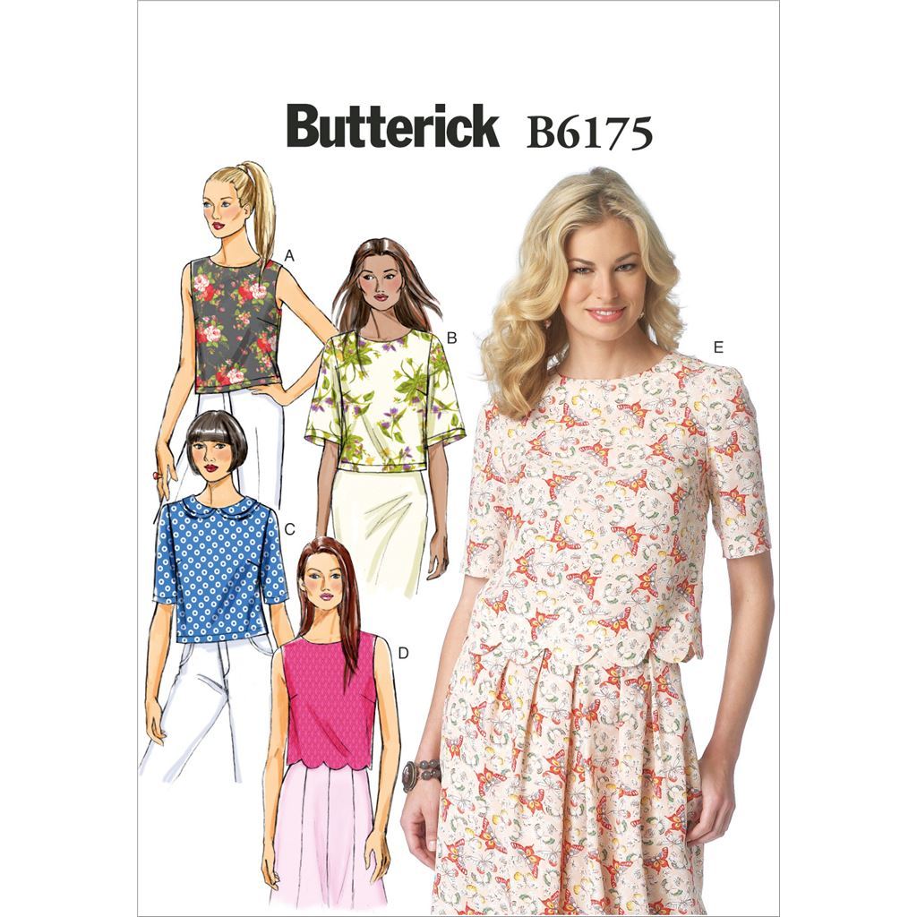 Butterick Pattern B6175 Misses Top 6175 Image 1 From Patternsandplains.com