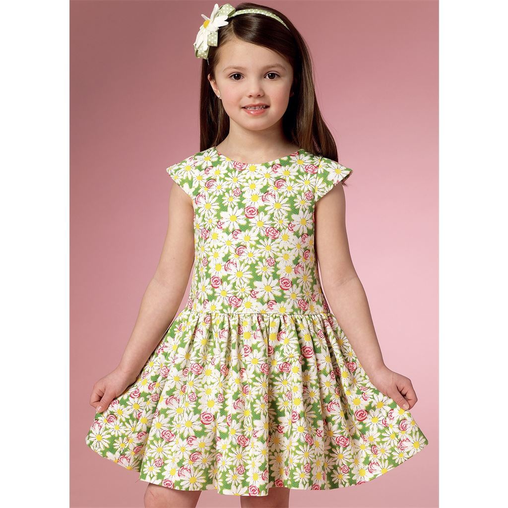Butterick Pattern B6201 Childrens Girls Dress 6201 Image 3 From Patternsandplains.com