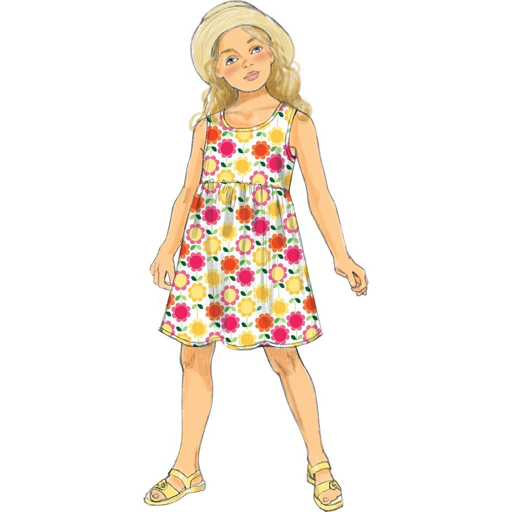 Butterick Pattern B6202 Childrens Girls Dress and Culottes 6202 Image 5 From Patternsandplains.com