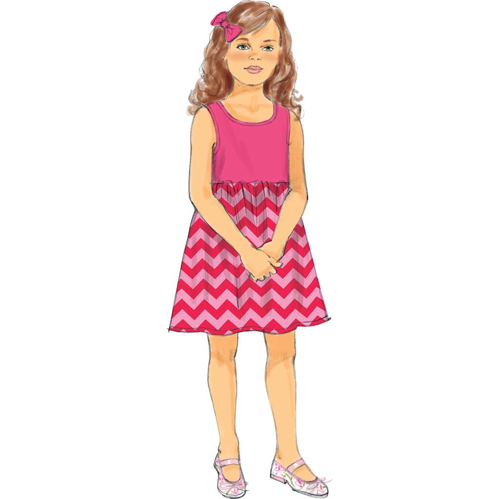 Butterick Pattern B6202 Childrens Girls Dress and Culottes 6202 Image 6 From Patternsandplains.com