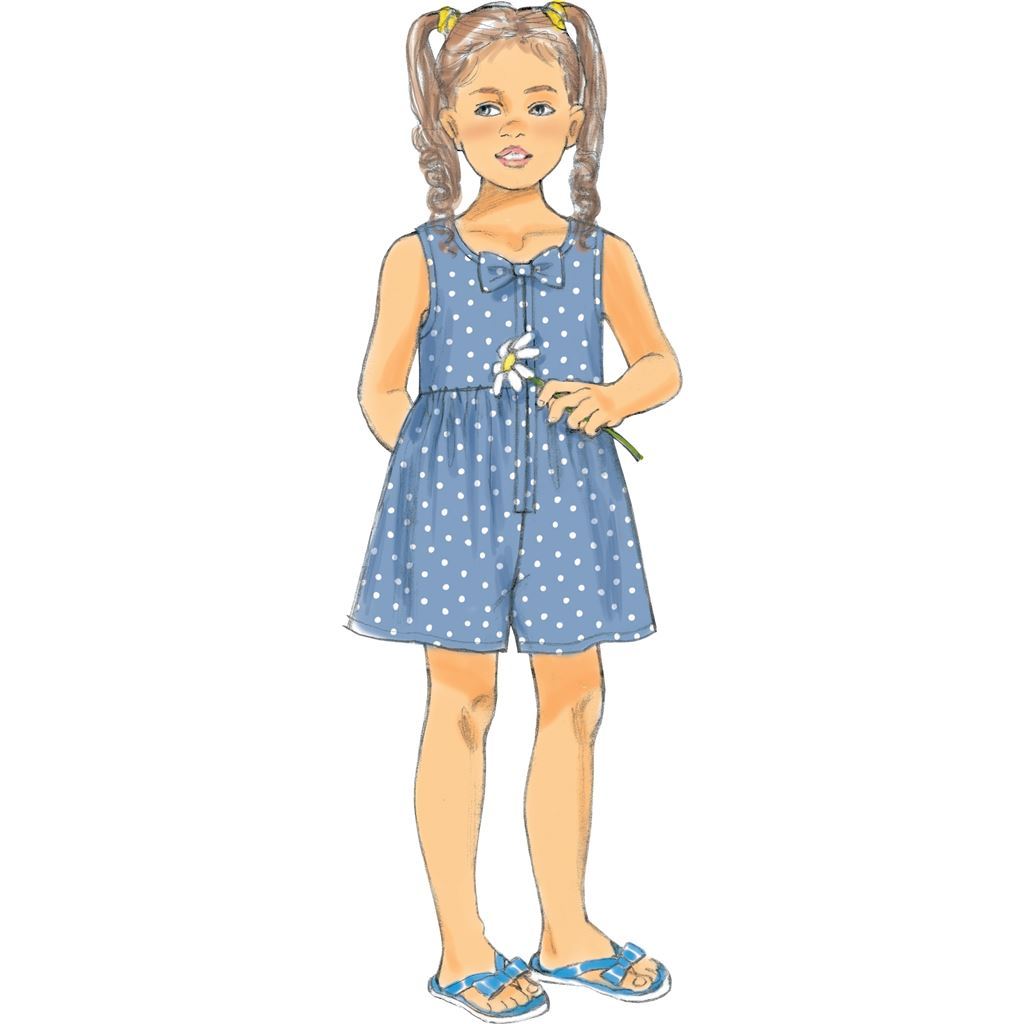 Butterick Pattern B6202 Childrens Girls Dress and Culottes 6202 Image 7 From Patternsandplains.com