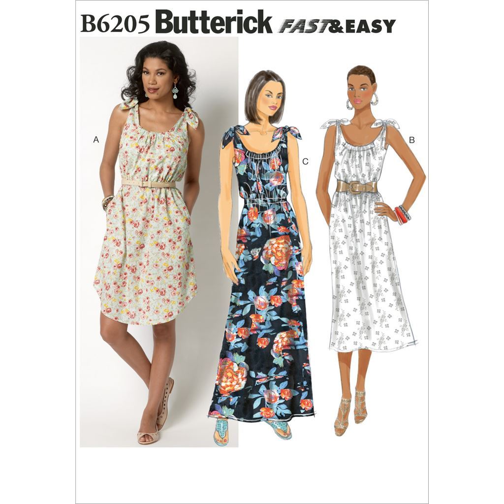 Butterick Pattern B6205 Misses Dress 6205 Image 1 From Patternsandplains.com