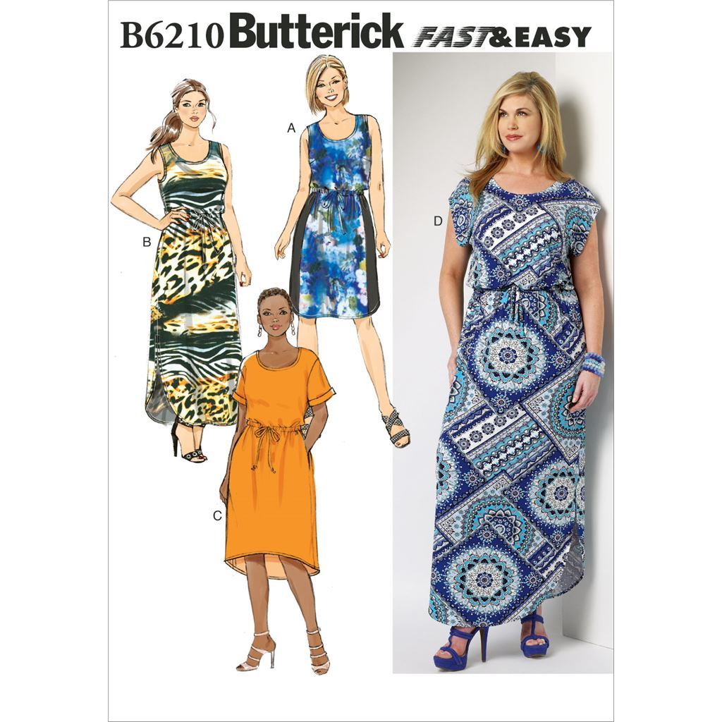 Butterick Pattern B6210 Womens Womens Petite Dress 6210 Image 1 From Patternsandplains.com