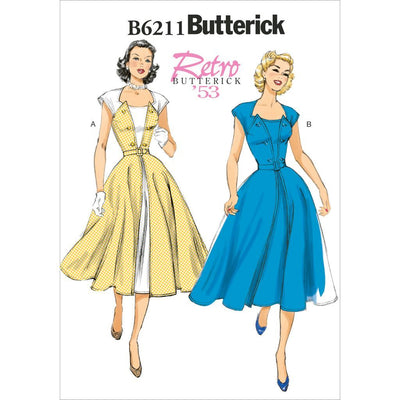 Butterick Pattern B6211 Misses Dress and Belt 6211 Image 1 From Patternsandplains.com