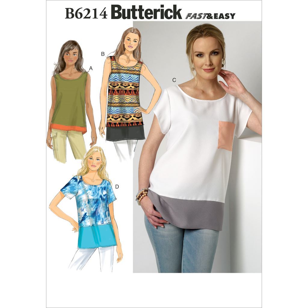Butterick Pattern B6214 Misses Top 6214 Image 1 From Patternsandplains.com