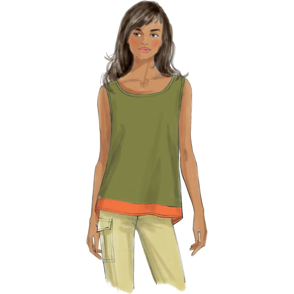 Butterick Pattern B6214 Misses Top 6214 Image 4 From Patternsandplains.com