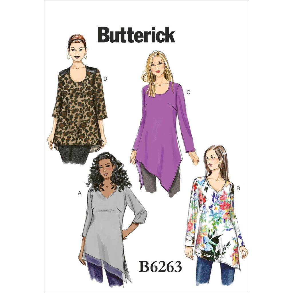 Butterick Pattern B6263 Womens Tunic 6263 Image 1 From Patternsandplains.com