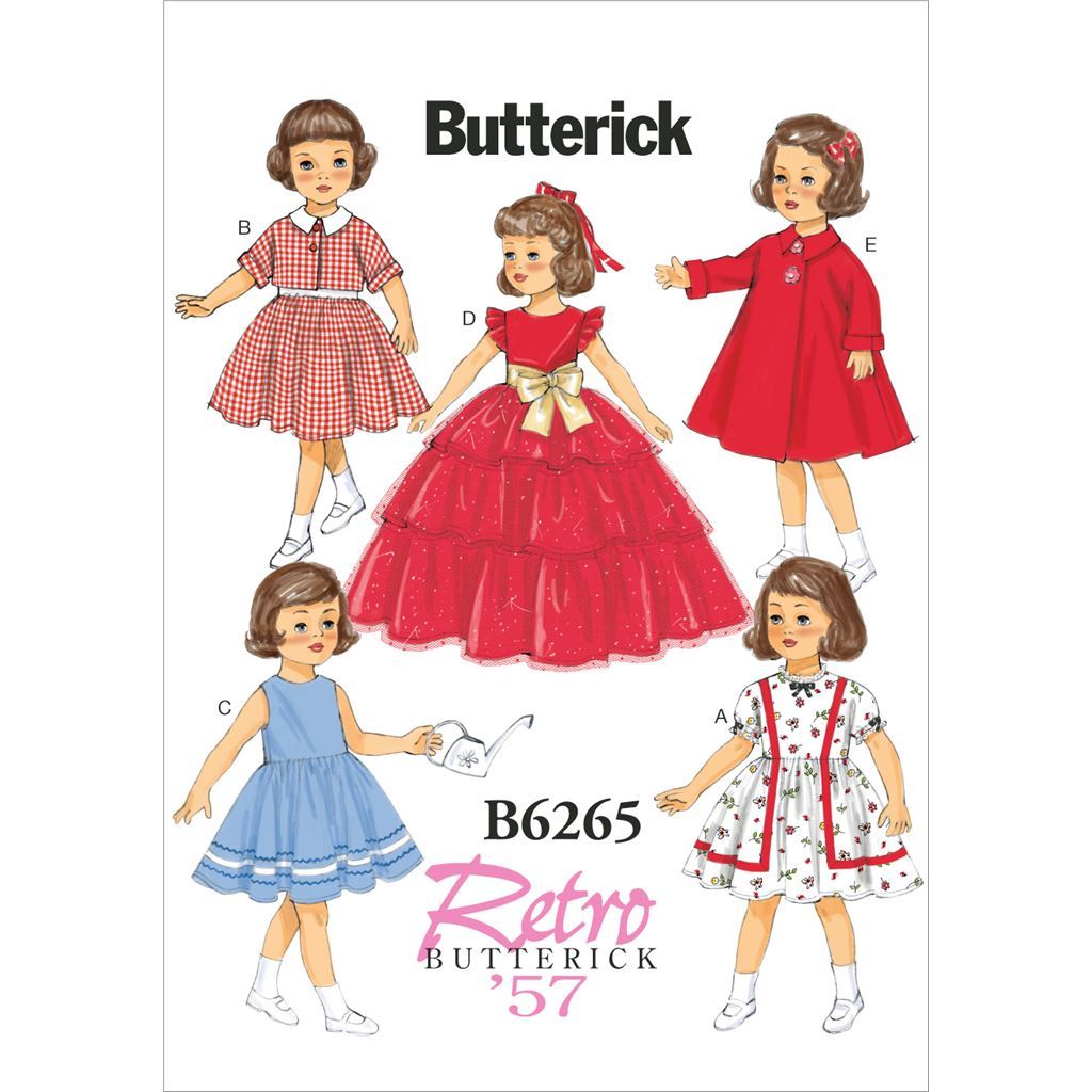 Butterick Pattern B6265 18 Doll Clothes 6265 Image 1 From Patternsandplains.com