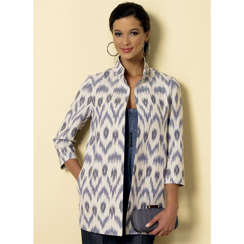 Butterick Pattern B6328 Misses Open Front Jackets 6328 Image 2 From Patternsandplains.com