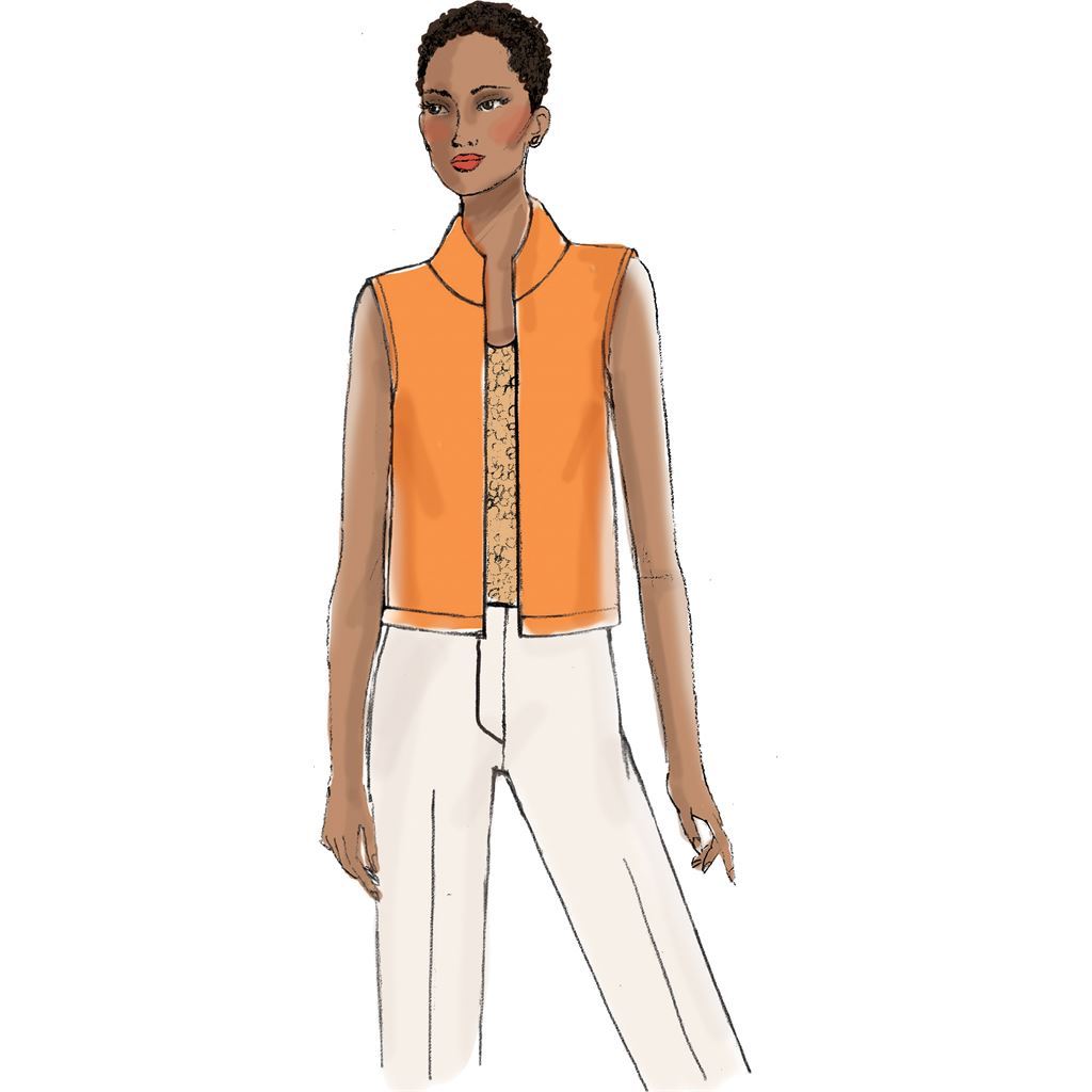 Butterick Pattern B6328 Misses Open Front Jackets 6328 Image 3 From Patternsandplains.com