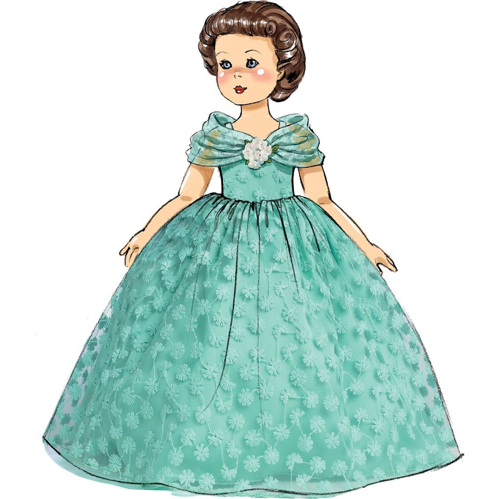 Butterick Pattern B6336 Retro Outfits for 18 Doll 6336 Image 5 From Patternsandplains.com