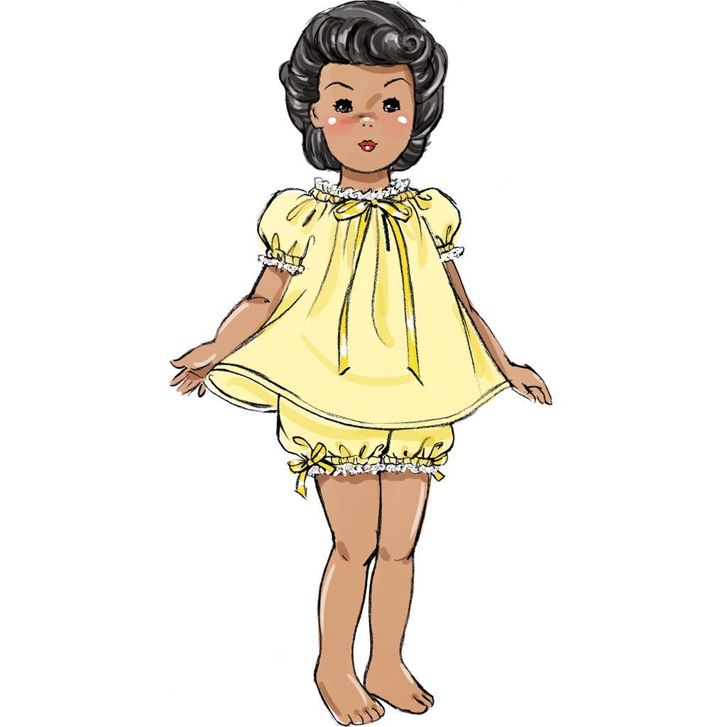 Butterick Pattern B6336 Retro Outfits for 18 Doll 6336 Image 8 From Patternsandplains.com