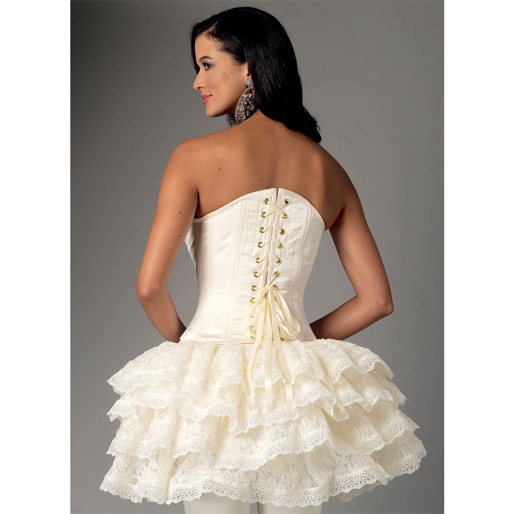 Butterick Pattern B6338 Curved Hem Corsets and Skirts 6338 Image 3 From Patternsandplains.com