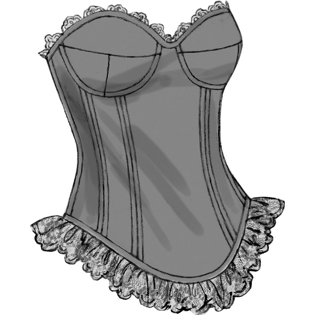 Butterick Pattern B6338 Curved Hem Corsets and Skirts 6338 Image 4 From Patternsandplains.com