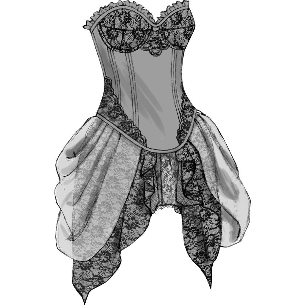 Butterick Pattern B6338 Curved Hem Corsets and Skirts 6338 Image 6 From Patternsandplains.com