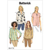 Butterick Pattern B6378 Misses Gathered Tops and Tunics with Neck Ties 6378 Image 1 From Patternsandplains.com