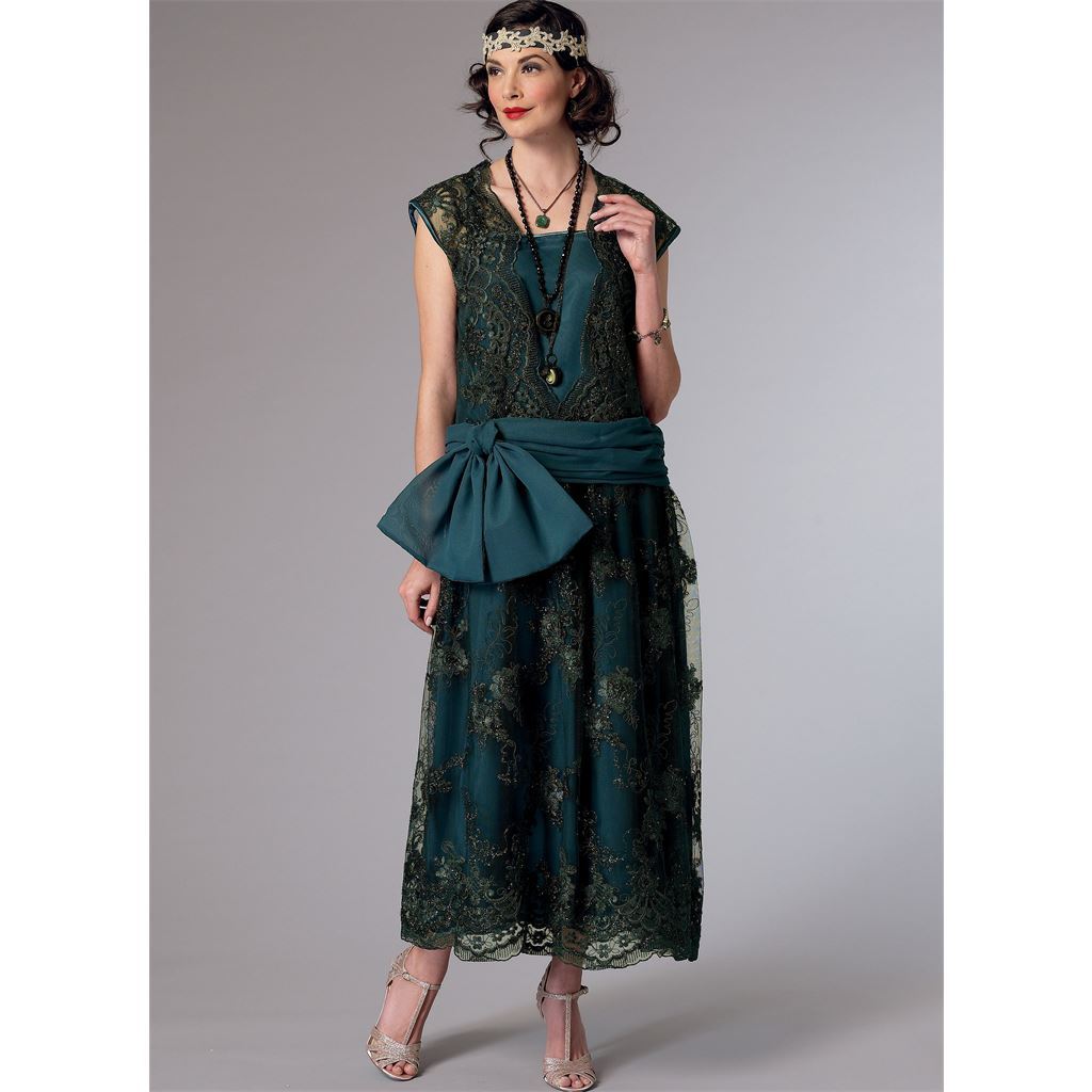 Butterick Pattern B6399 Misses Drop Waist Dress with Oversized Bow 6399 Image 2 From Patternsandplains.com