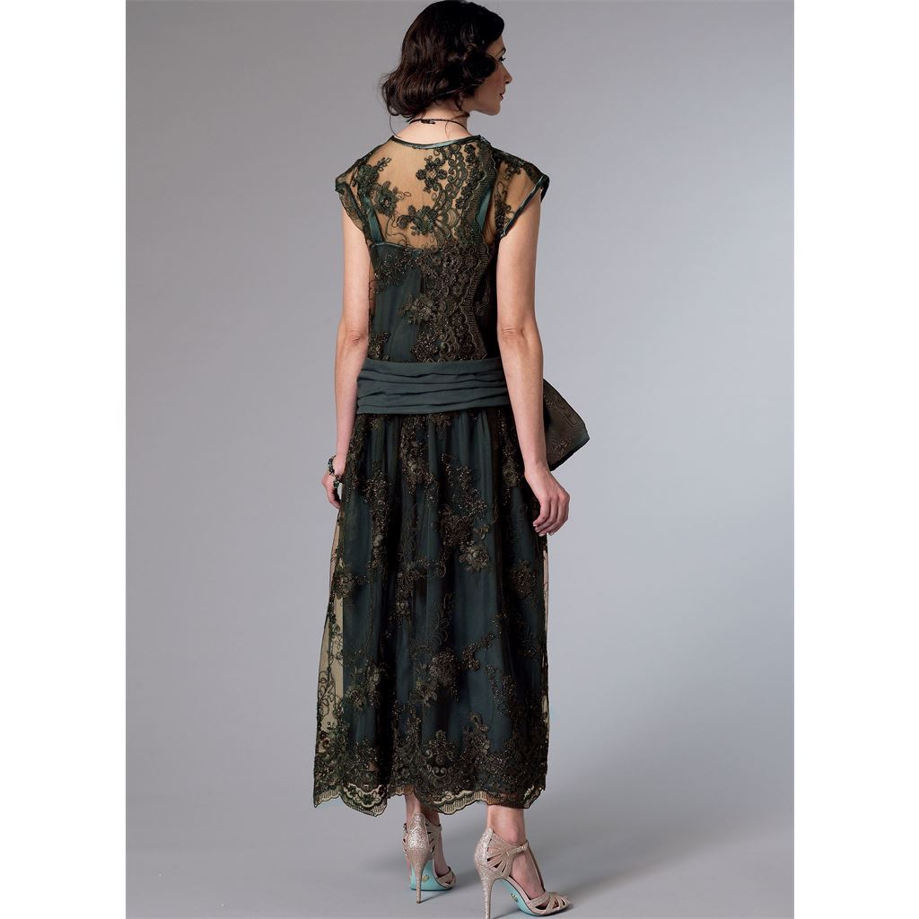 Butterick Pattern B6399 Misses Drop Waist Dress with Oversized Bow 6399 Image 3 From Patternsandplains.com