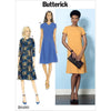 Butterick Pattern B6480 Misses Fitted Dresses with Hip Detail Neck and Sleeve Variations 6480 Image 1 From Patternsandplains.com