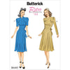 Butterick Pattern B6485 Misses Dresses with Shoulder and Bust Detail Waist Tie and Sleeve Variations 6485 Image 1 From Patternsandplains.com