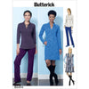 Butterick Pattern B6494 Misses Knit Raglan Sleeve Tops and Dress Vest and Pull On Pants 6494 Image 1 From Patternsandplains.com