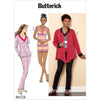 Butterick Pattern B6528 Misses Knit Jacket Top Shorts and Pants 6528 Image 1 From Patternsandplains.com