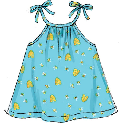 Butterick Pattern B6549 Infants Romper Dress and Panties 6549 Image 5 From Patternsandplains.com