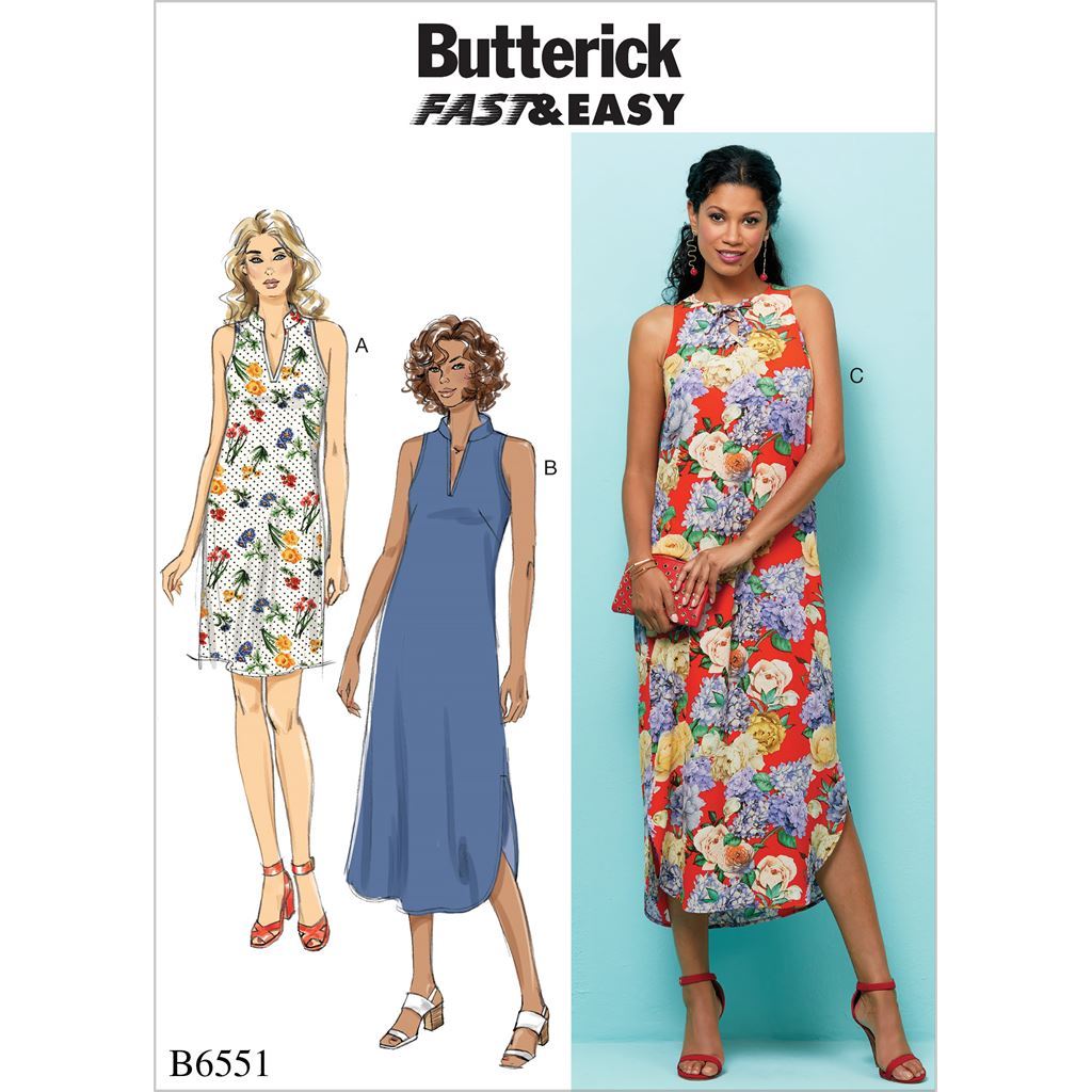 Butterick Pattern B6551 Misses Dress 6551 Image 1 From Patternsandplains.com