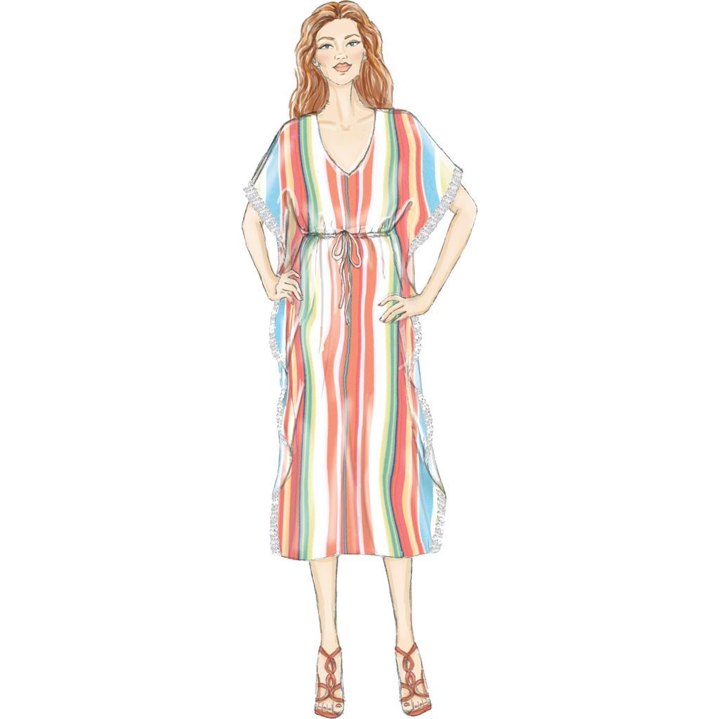 Butterick Pattern B6559 Misses Top Tunic and Caftan 6559 Image 5 From Patternsandplains.com