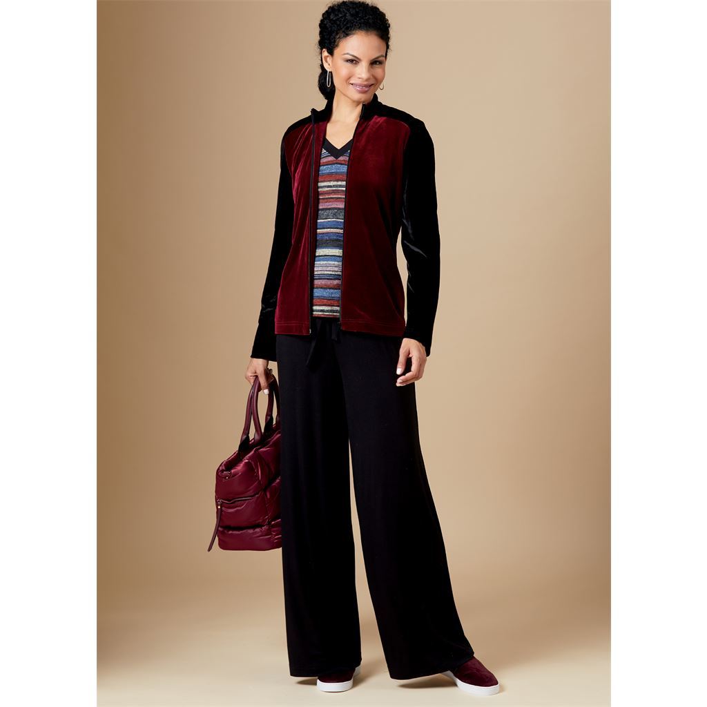 Butterick Pattern B6600 Misses Jacket Top Dress Jumpsuit and Pants 6600 Image 12 From Patternsandplains.com