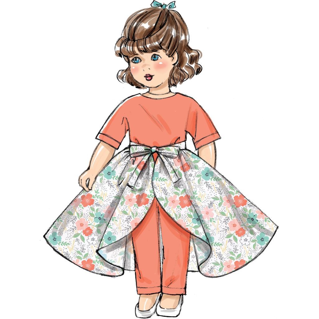 Butterick Pattern B6606 Clothes For 18 Doll 6606 Image 4 From Patternsandplains.com