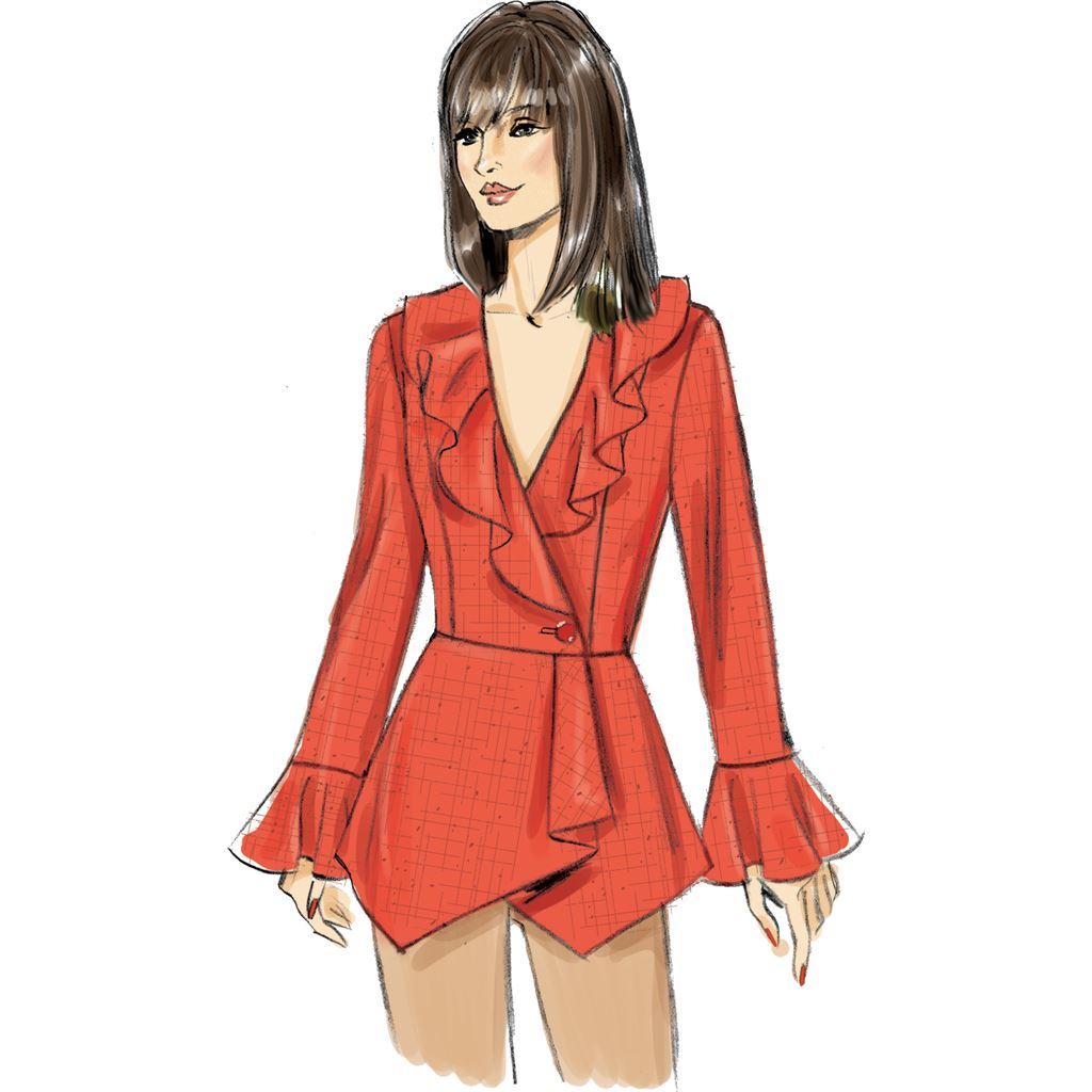 Butterick Pattern B6629 Misses Top 6629 Image 3 From Patternsandplains.com