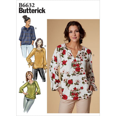 Butterick Pattern B6632 Misses Top 6632 Image 1 From Patternsandplains.com