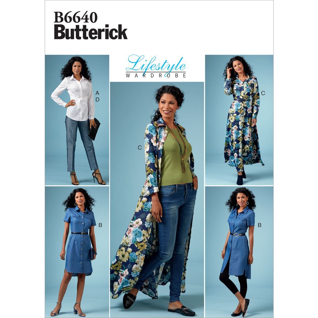 Butterick Pattern B6640 Misses Misses Petite Top Dress and Pants 6640 Image 1 From Patternsandplains.com