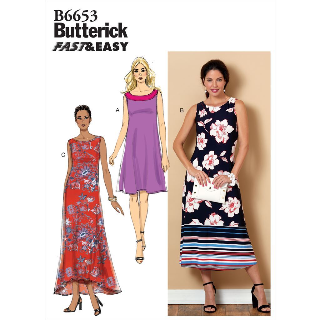 Butterick Pattern B6653 Misses Dress 6653 Image 1 From Patternsandplains.com
