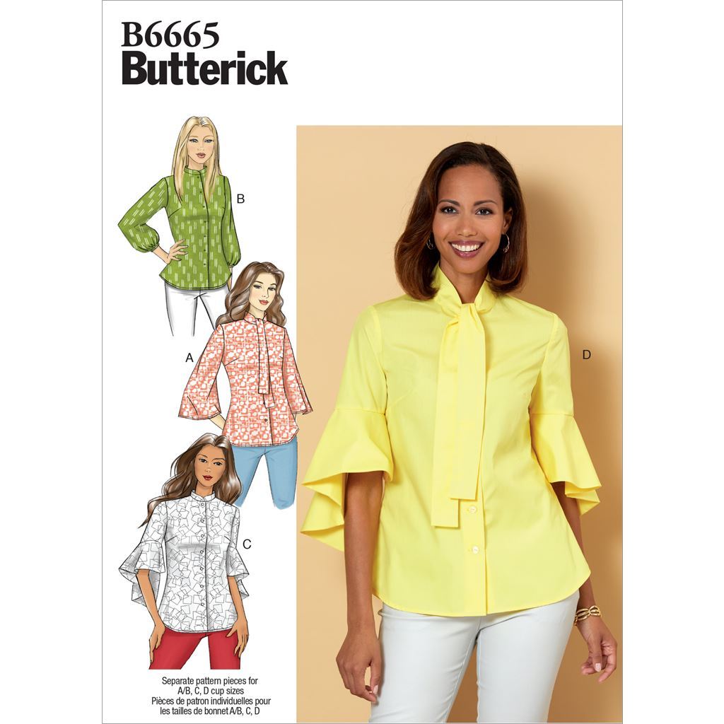 Butterick Pattern B6665 Misses Top 6665 Image 1 From Patternsandplains.com