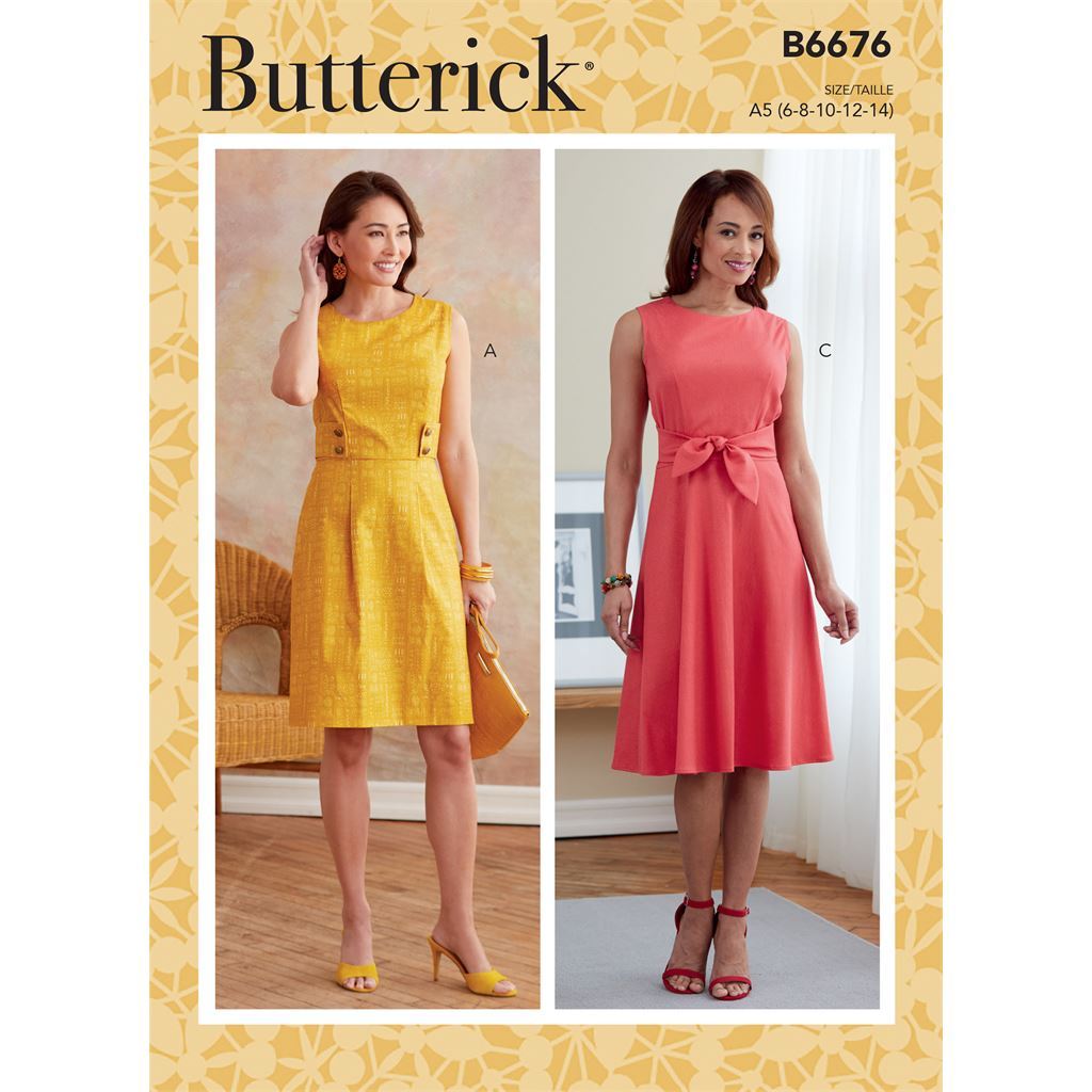 Butterick Pattern B6676 Misses Dress 6676 Image 1 From Patternsandplains.com