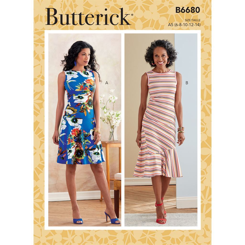 Butterick Pattern B6680 Misses Dress 6680 Image 1 From Patternsandplains.com