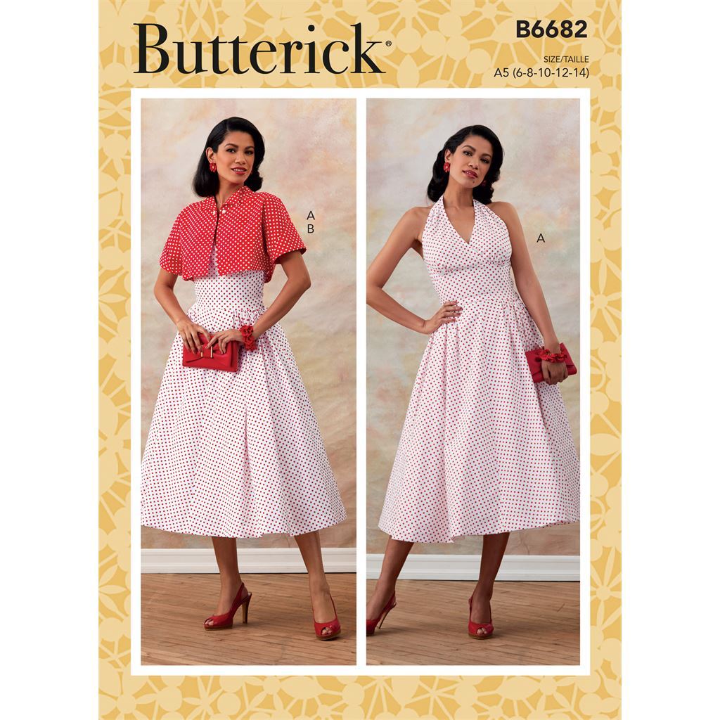 Butterick Pattern B6682 Misses Dress and Jacket 6682 Image 1 From Patternsandplains.com