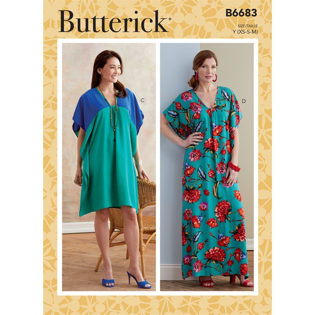 Butterick Pattern B6683 Misses Tunic and Caftan 6683 Image 1 From Patternsandplains.com