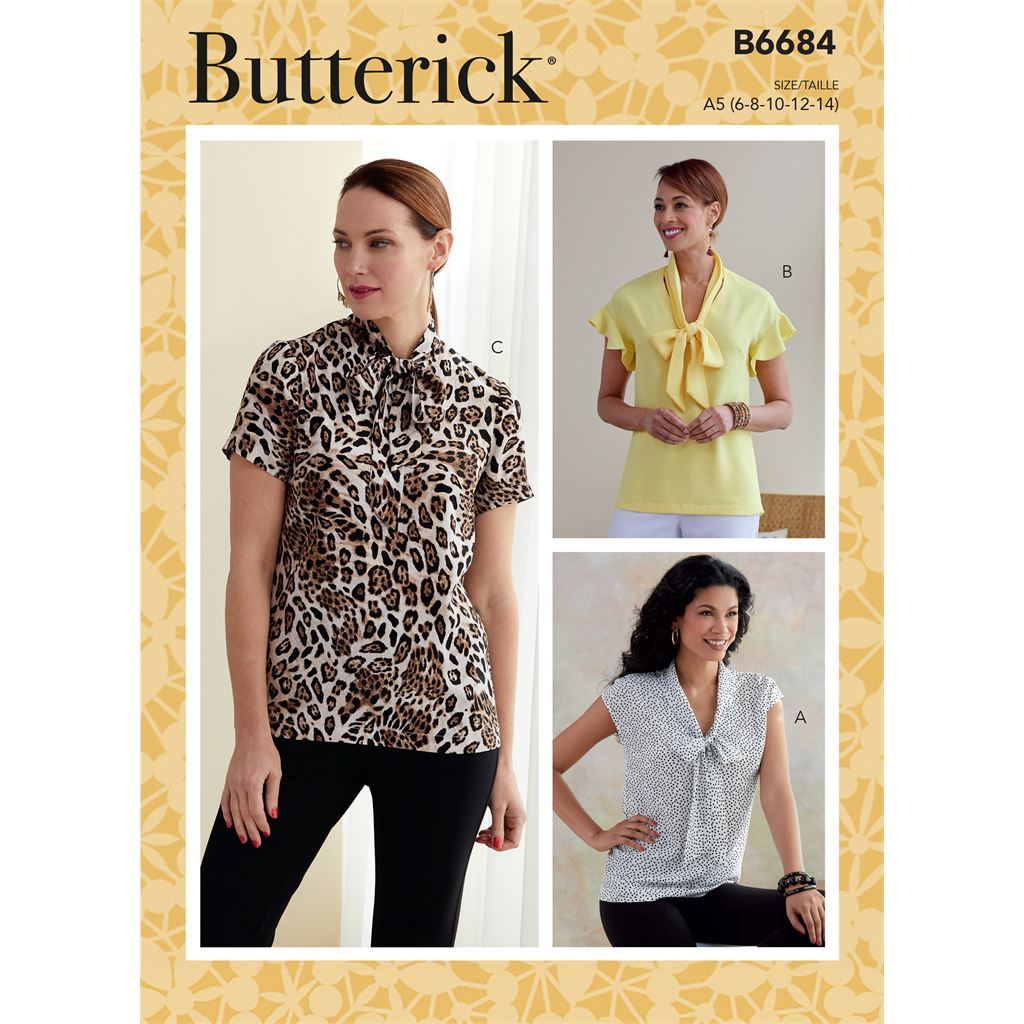 Butterick Pattern B6684 Misses Top 6684 Image 1 From Patternsandplains.com