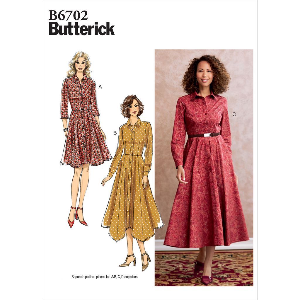 Butterick Pattern B6702 Misses Dress 6702 Image 1 From Patternsandplains.com