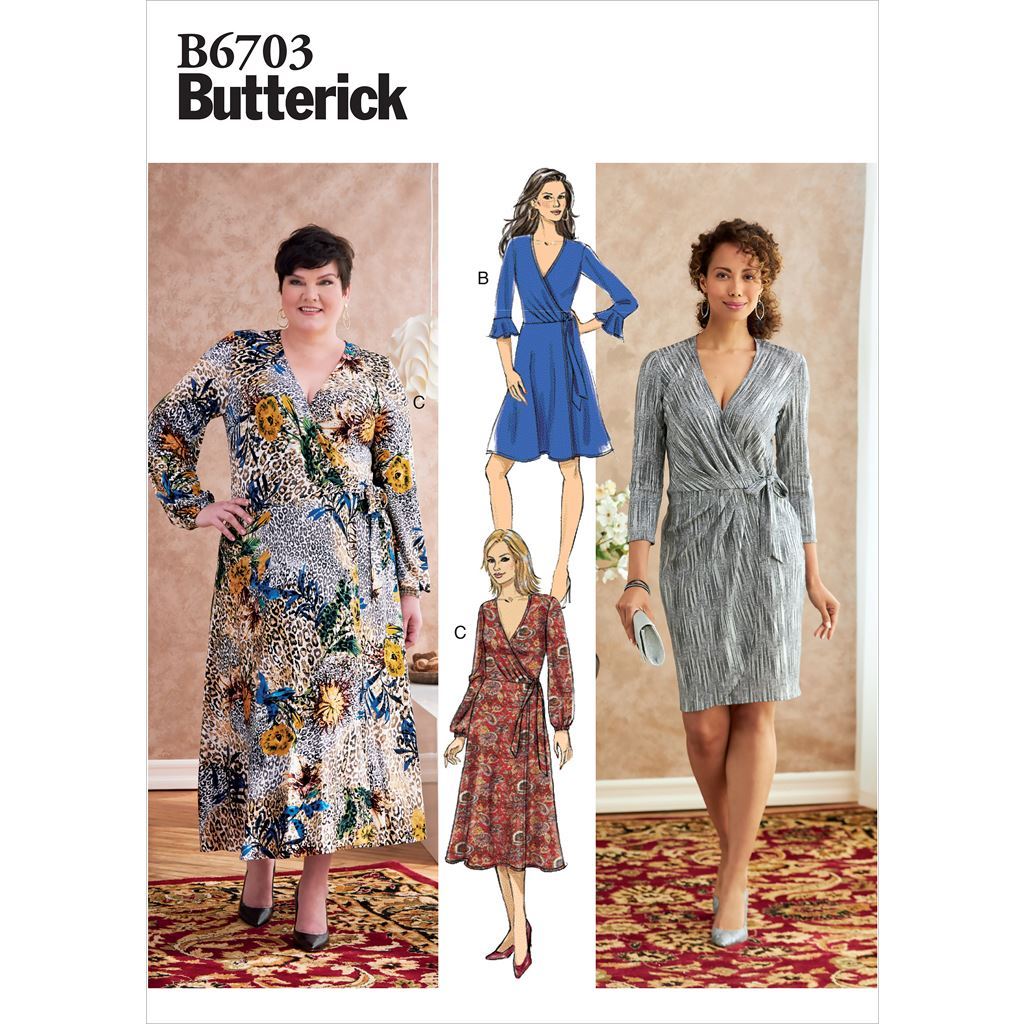 Butterick Pattern B6703 Misses Womens Dress 6703 Image 1 From Patternsandplains.com