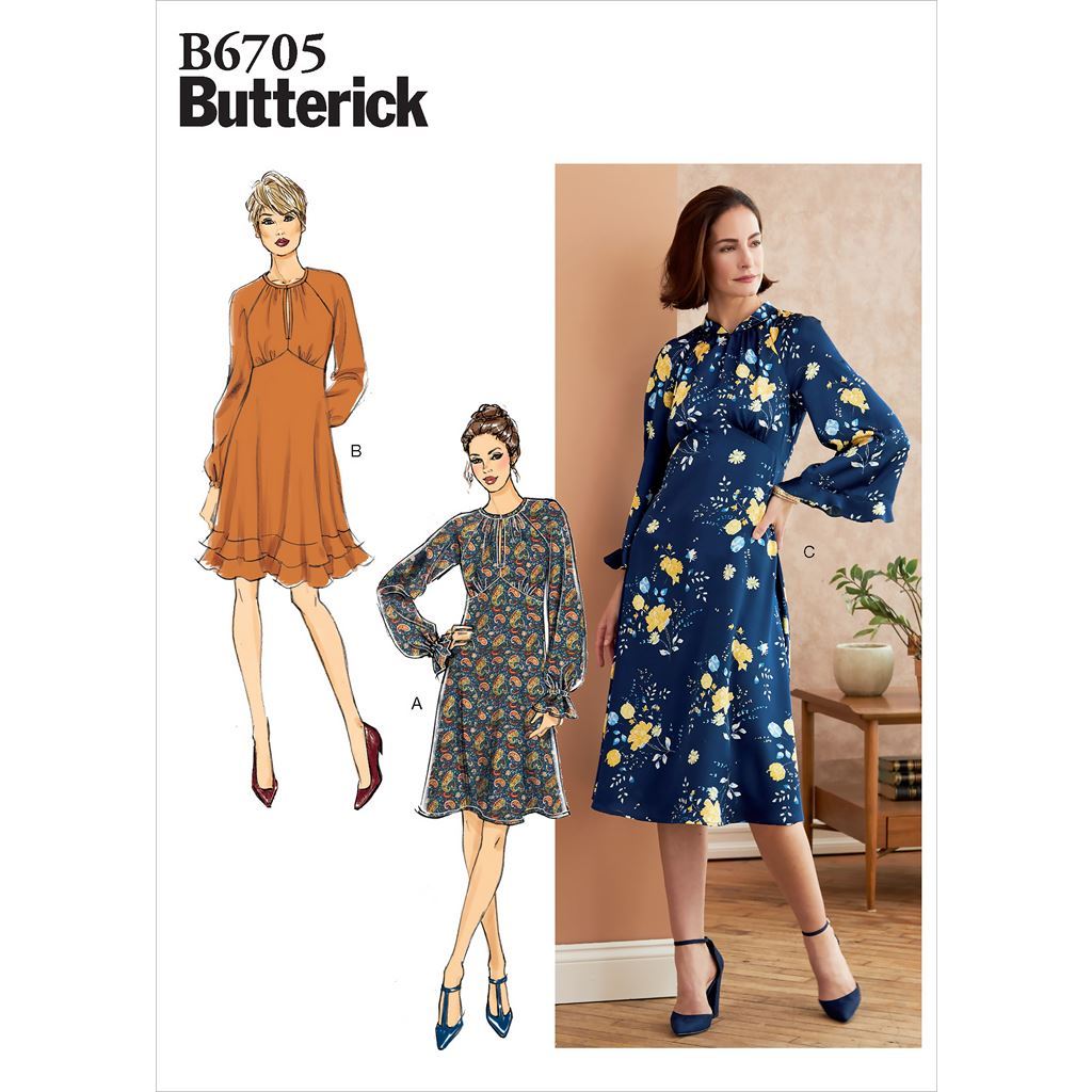 Butterick Pattern B6705 Misses Dress 6705 Image 1 From Patternsandplains.com