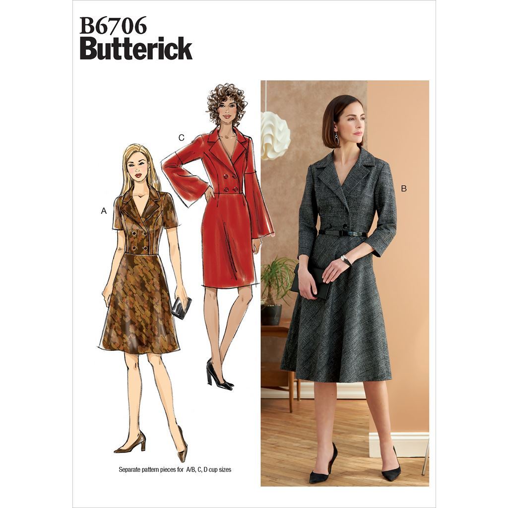 Butterick Pattern B6706 Misses Dress 6706 Image 1 From Patternsandplains.com